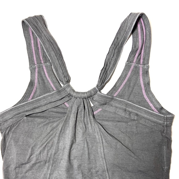 Alo yoga Gray Active Wear Top Sz S - Picture 4 of 7